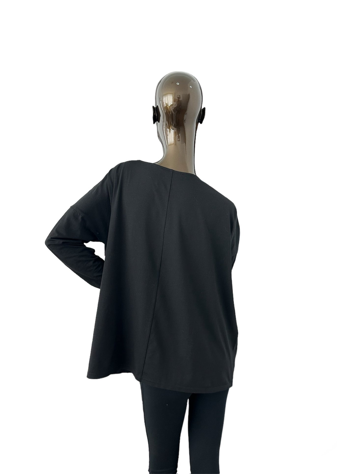 Square Design Top with Boat Neckline. Limited edition