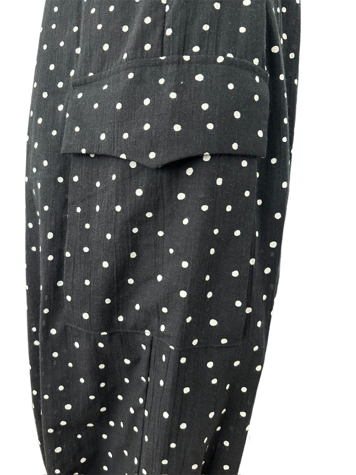 Cropped Pants in Japanese Polka Dot Cotton Fabric